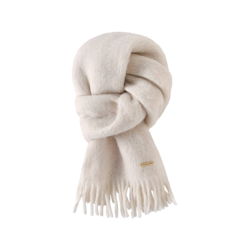 Tonlion Polyester Knit Scarves Unisex