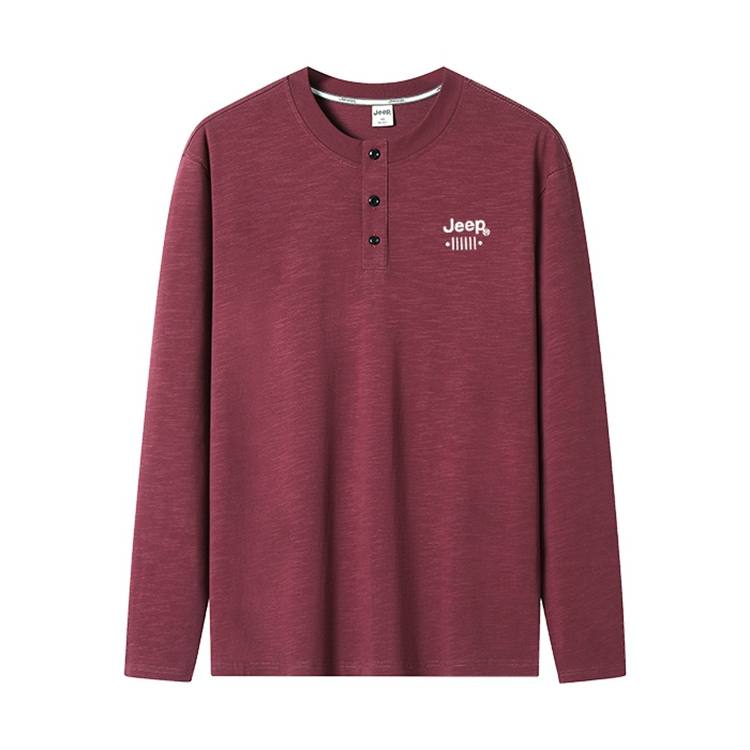 Jeep T Shirts Men's Henry Collar Moderate Straight Fit