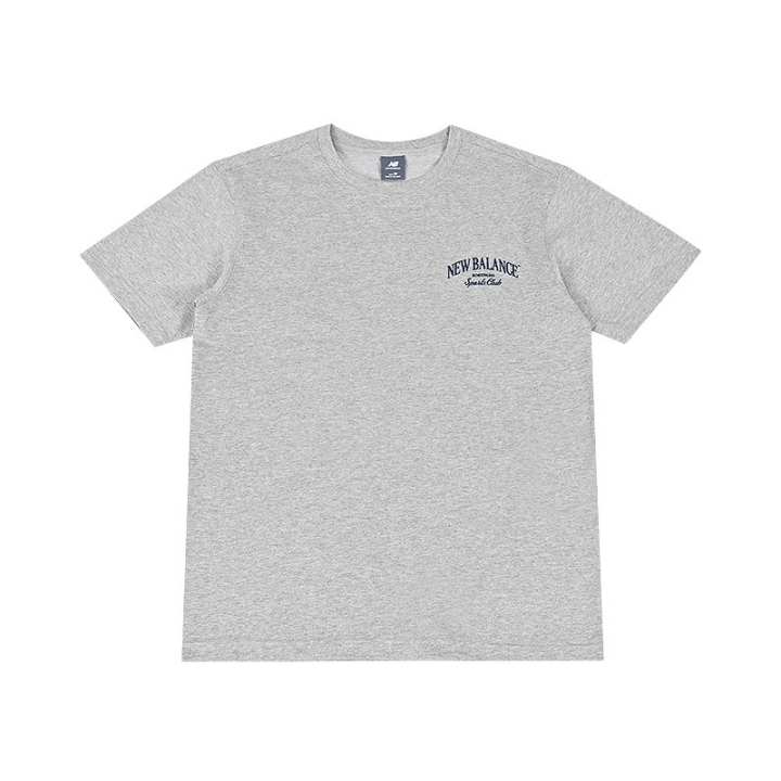 New Balance New Balance T Shirts Men's MGR Light Gray Crew Neck Moderate
