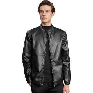 PIERRE CARDIN Leather Jacket Men's