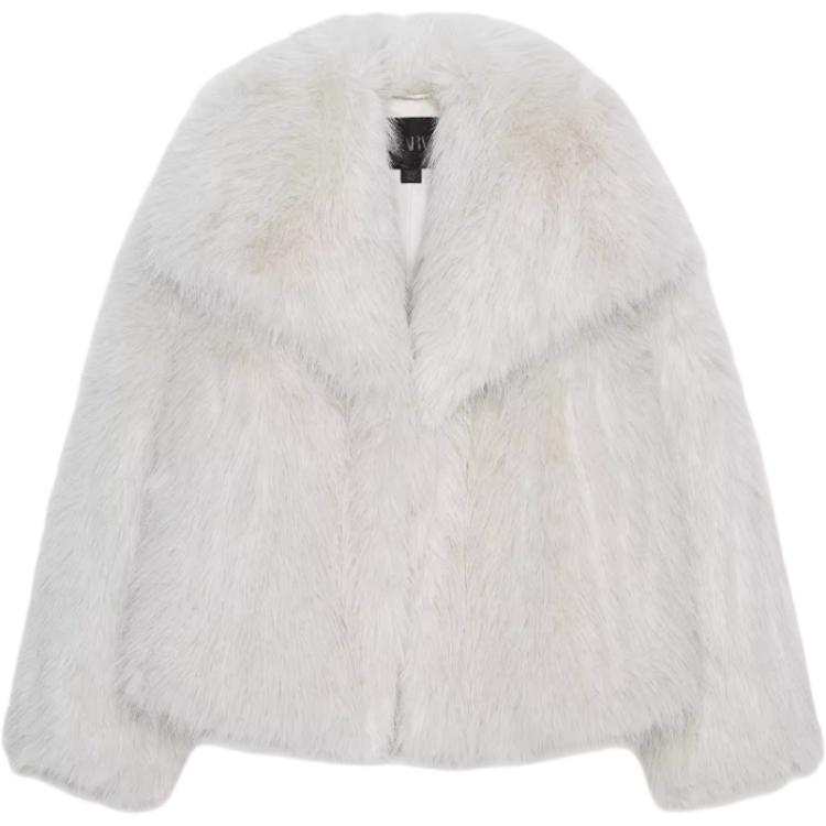 ZARA ZW Velvet feel Coat Women's