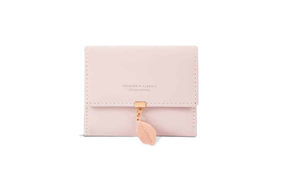 VINEY Cow Leather Wallet Small Women's Pink