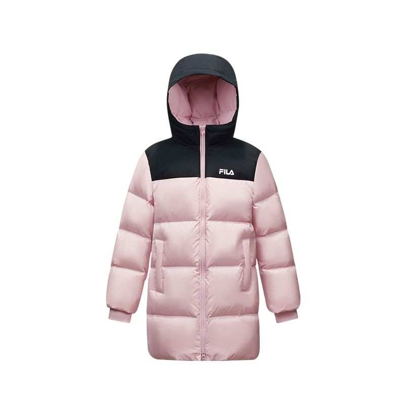 FILA KIDS Down Jackets Hooded Non Detachable Hooded Windproof