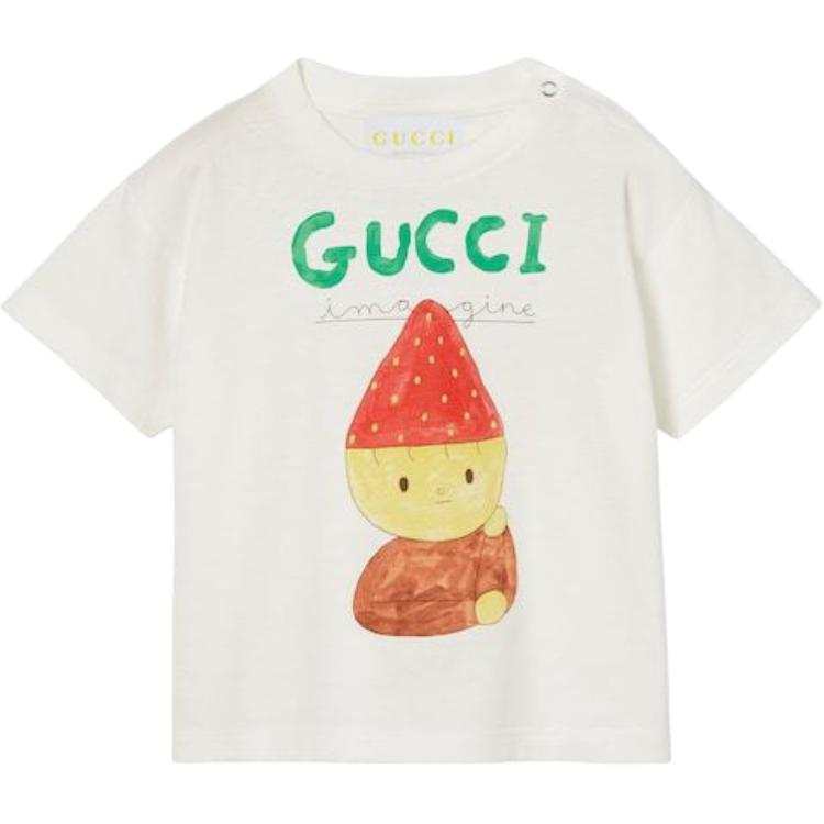 GUCCI T Shirt SS25 White Infant And Toddler