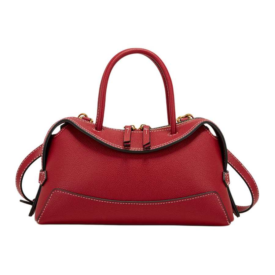 PAYOT Synthetic Leather One Shoulder Handbag Women's Burgundy/Brown/Black