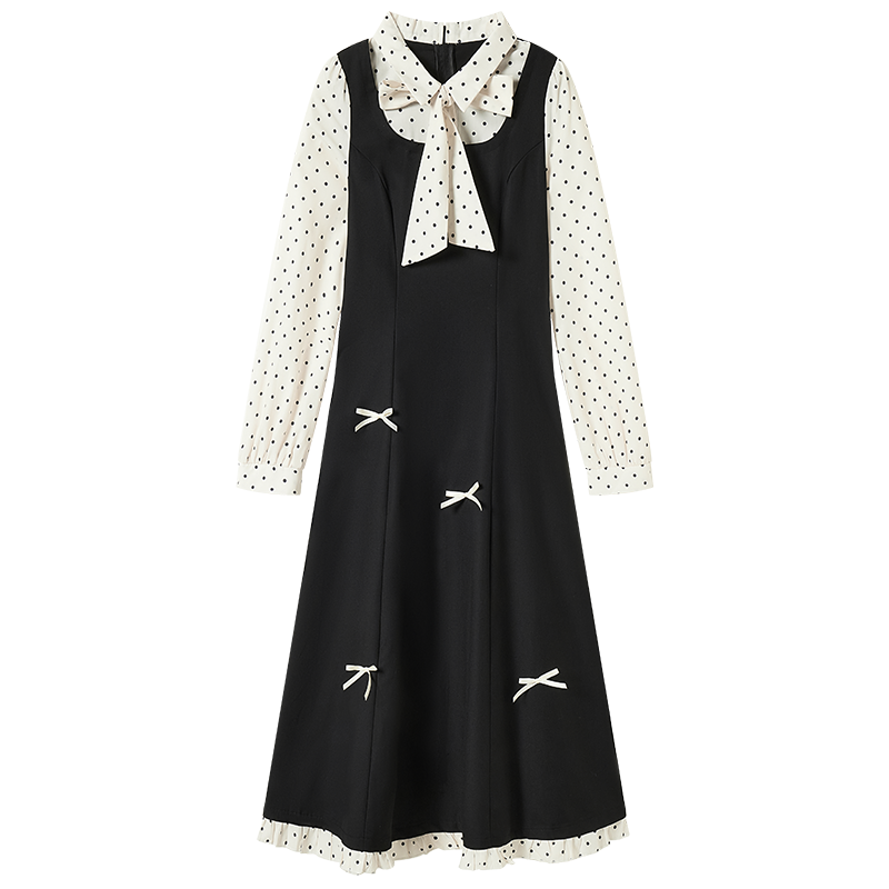 Fabric Pig Long Sleeved Dress Women's