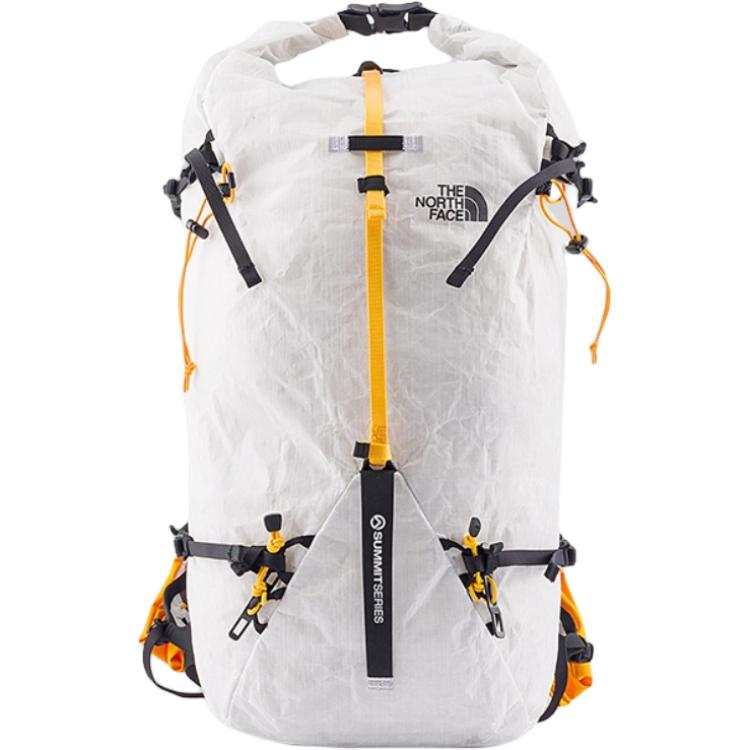THE NORTH FACE Summit 25L Outdoor Bags Tear Resistant Fabric Snow Peak White & Starburst Gold Unisex