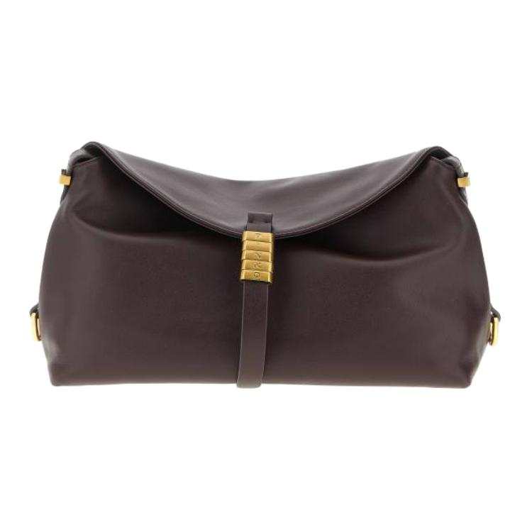 PINKO Cow Leather Handbag, Shoulder Bag Medium Women's Bordeaux