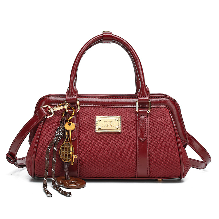 PAYOT Synthetic Leather Handbag Regular Women's Burgundy