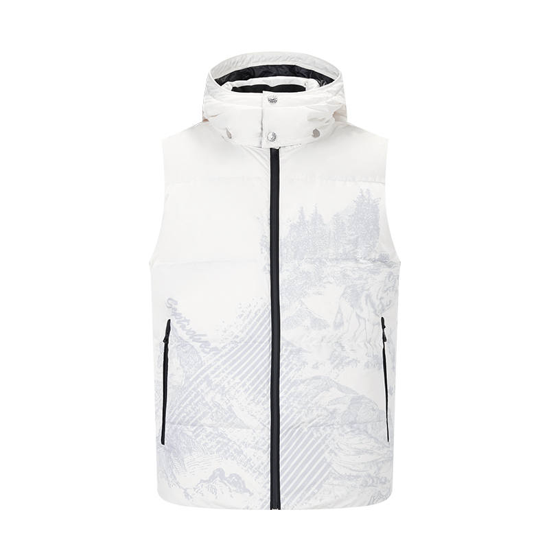 SEPTWOLVES SEPTWOLVES Down Vests Men's White Moderate Down Jacket