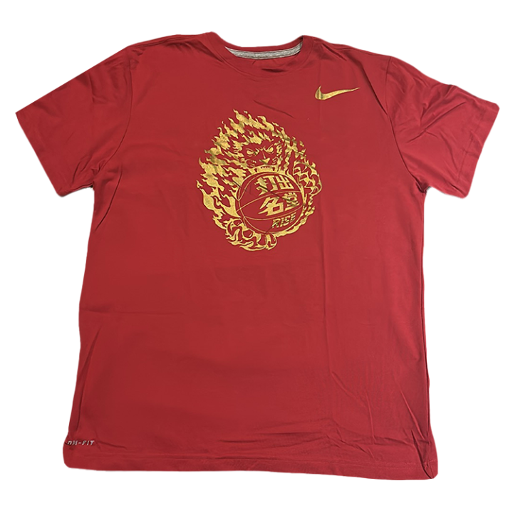Nike Nike Dri Fit T Shirts Men's Red Crew Neck Moderate