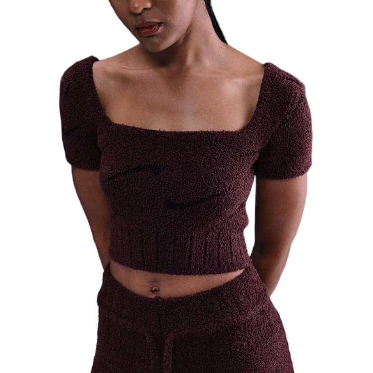 Nike Nike Sportswear Phoenix Cozy Bouclé Women's Short-Sleeve Cropped Knit Top