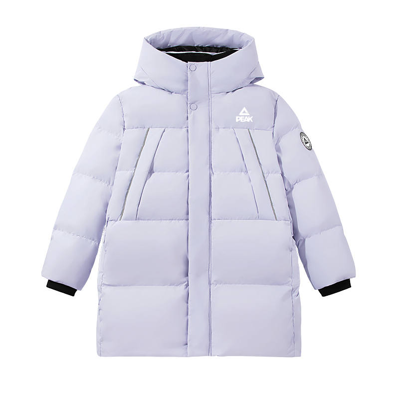 PEAK PEAK Kids Down Jackets Hooded Non Detachable Thickened Down Coat Moderate Waterproof