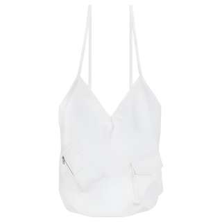 WE11DONE Silk Shoulder Bag Women's White