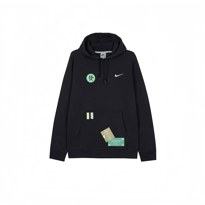Nike Nike Sweatshirts Men's Black Hooded Moderate