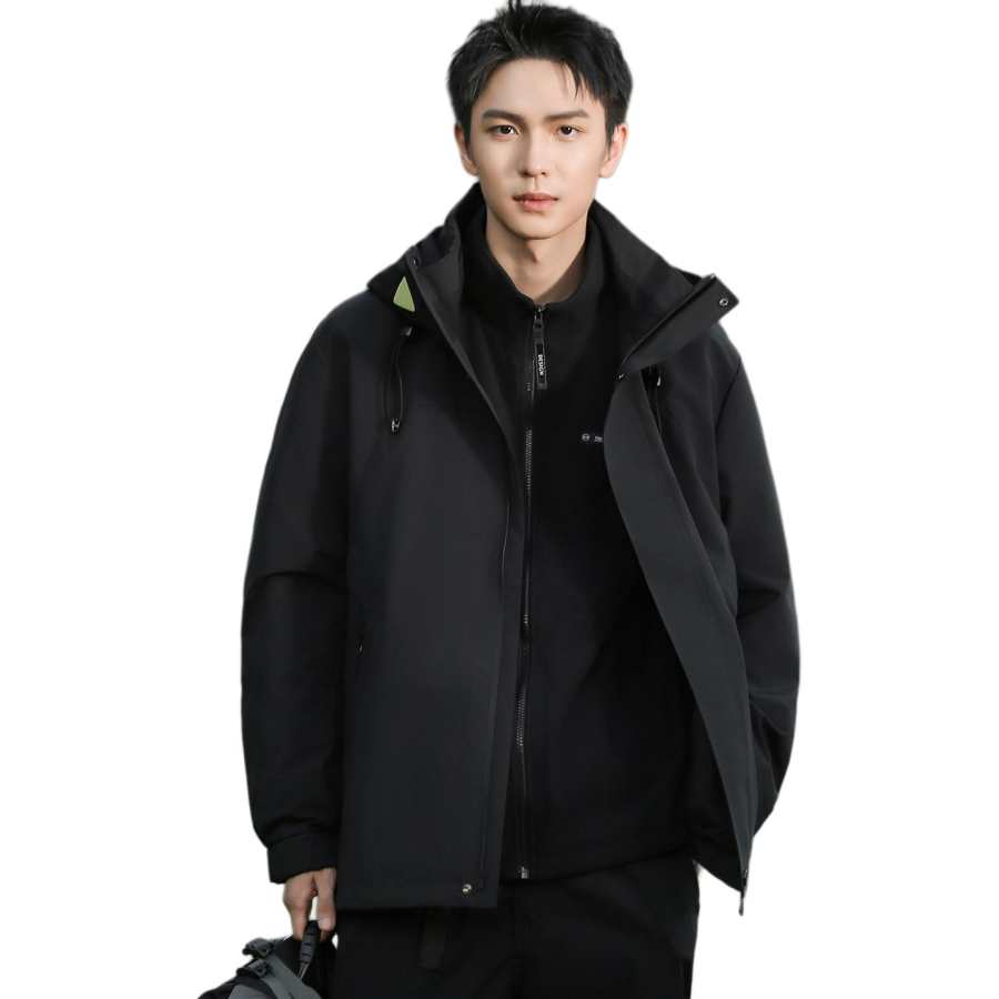 YALU Down Jackets Unisex Hooded Moderate Workwear