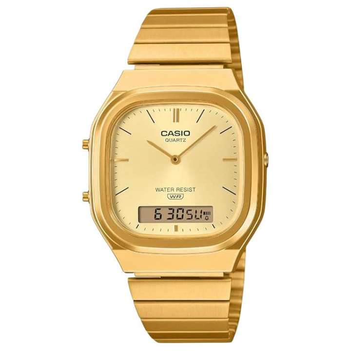 CASIO CASIO G SHOCK Quartz Movement Stainless Steel Strap Watch Men's Watches Gold Dial