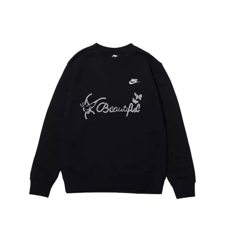 Nike Nike Sweatshirts Unisex Black Crew Neck Moderate Regular