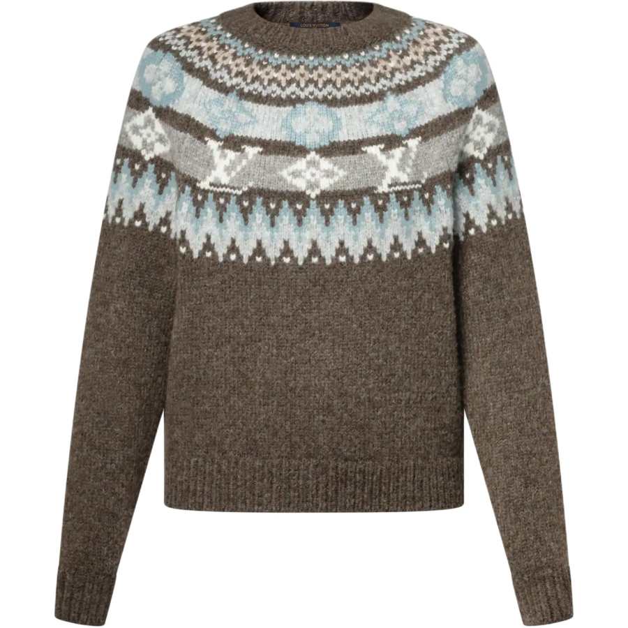 LOUIS VUITTON Louis Vuitton Graphic Signature Knit Pullover