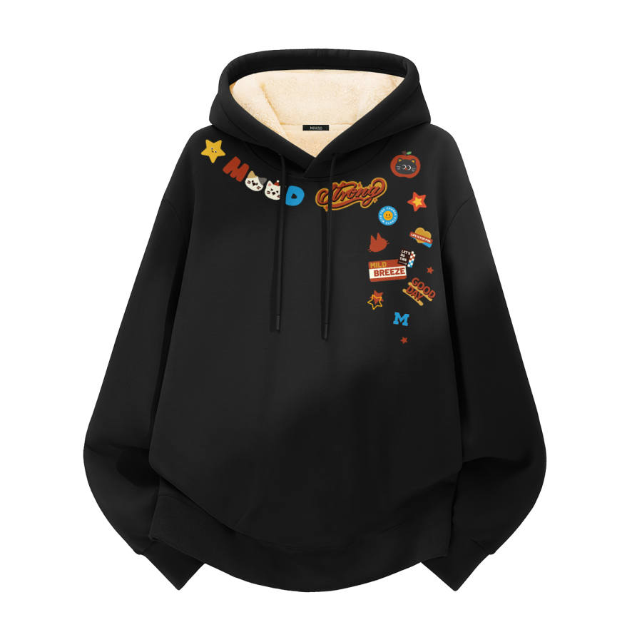 MINISO Sweatshirts Unisex Hooded Thickened Heavyweight