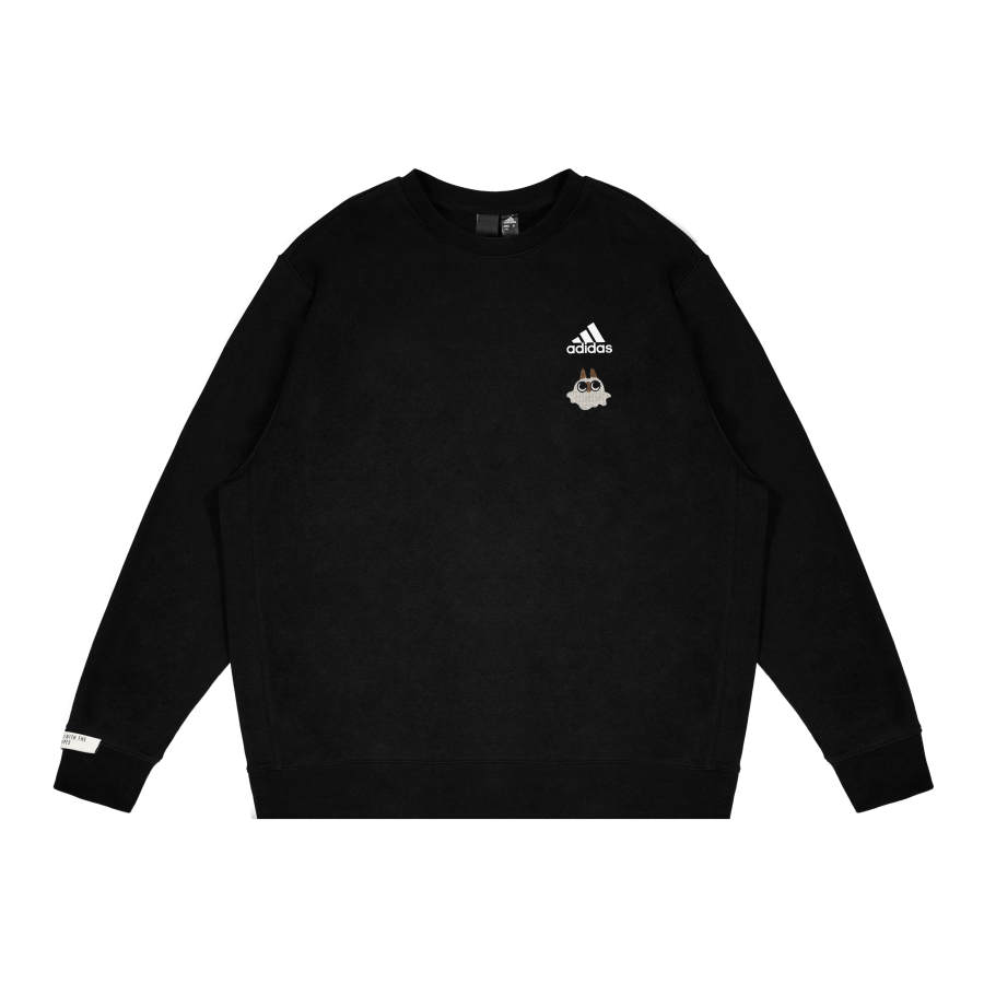 Adidas Adidas Extraordinary Little Monster Embroidery Fleece Lined Long Sleeved Sweatshirt Unisex