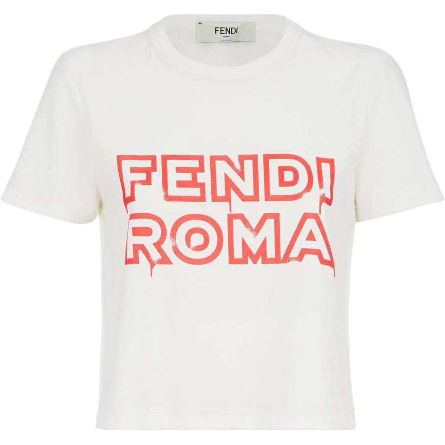FENDI SS23 Crop Top Women's White