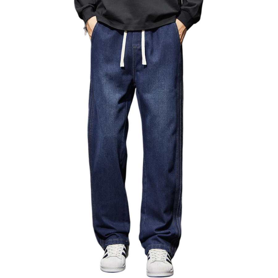 BALENO Jeans Men's Dark Blue Moderate Wide Leg Pants