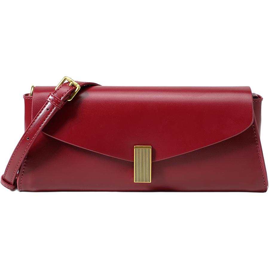 PAYOT Synthetic Leather Shoulder Bag, Crossbody Bag Regular Women's Burgundy