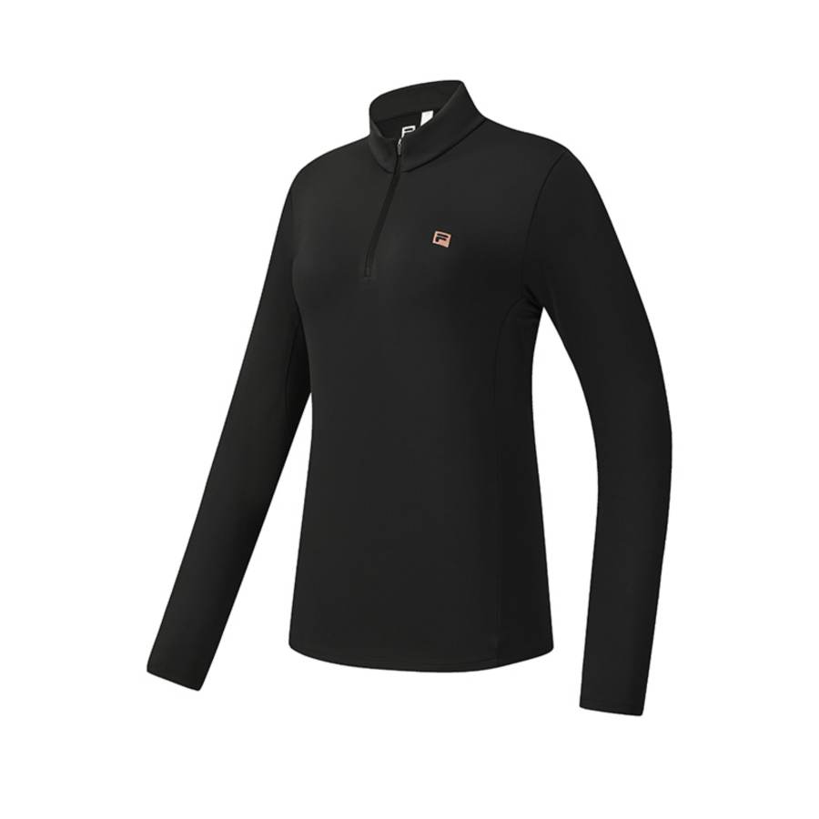 FILA Fitness Collection, Fleece Lined Thermal Classic Comfortable Casual Sports Versatile Long Sleeved T Shirt