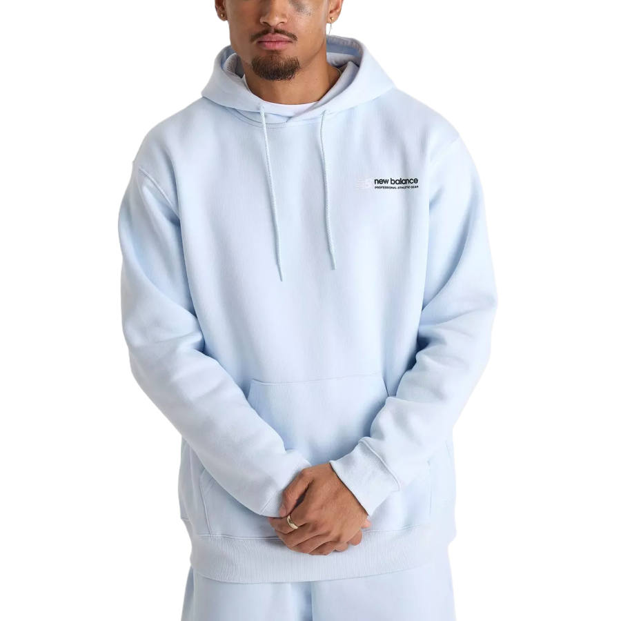 New Balance New Balance Sweatshirts Men's Ice Blue Hooded Moderate Regular