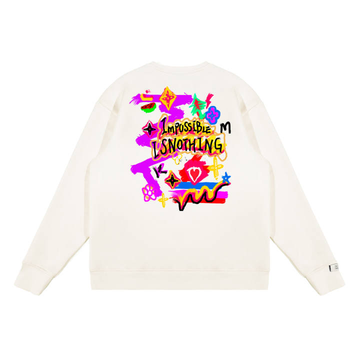 Adidas Adidas Sweatshirts Unisex White Crew Neck Moderate Regular