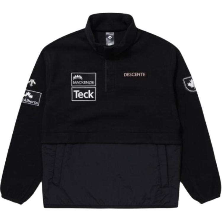 DESCENTE Sweatshirts Women's Black Stand Collar Moderate