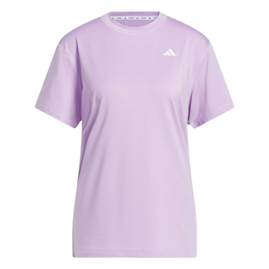 Adidas Adidas D4T T Shirts Women's Purple Crew Neck Thin Straight Fit