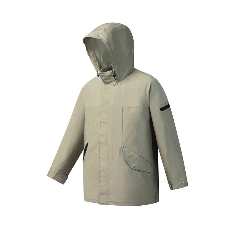 FILA Down Jackets Men's Bay Brown Hooded Moderate