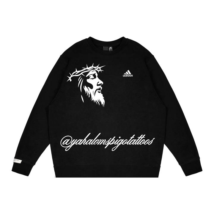 Adidas Adidas Sweatshirts Unisex Black Crew Neck Moderate Regular