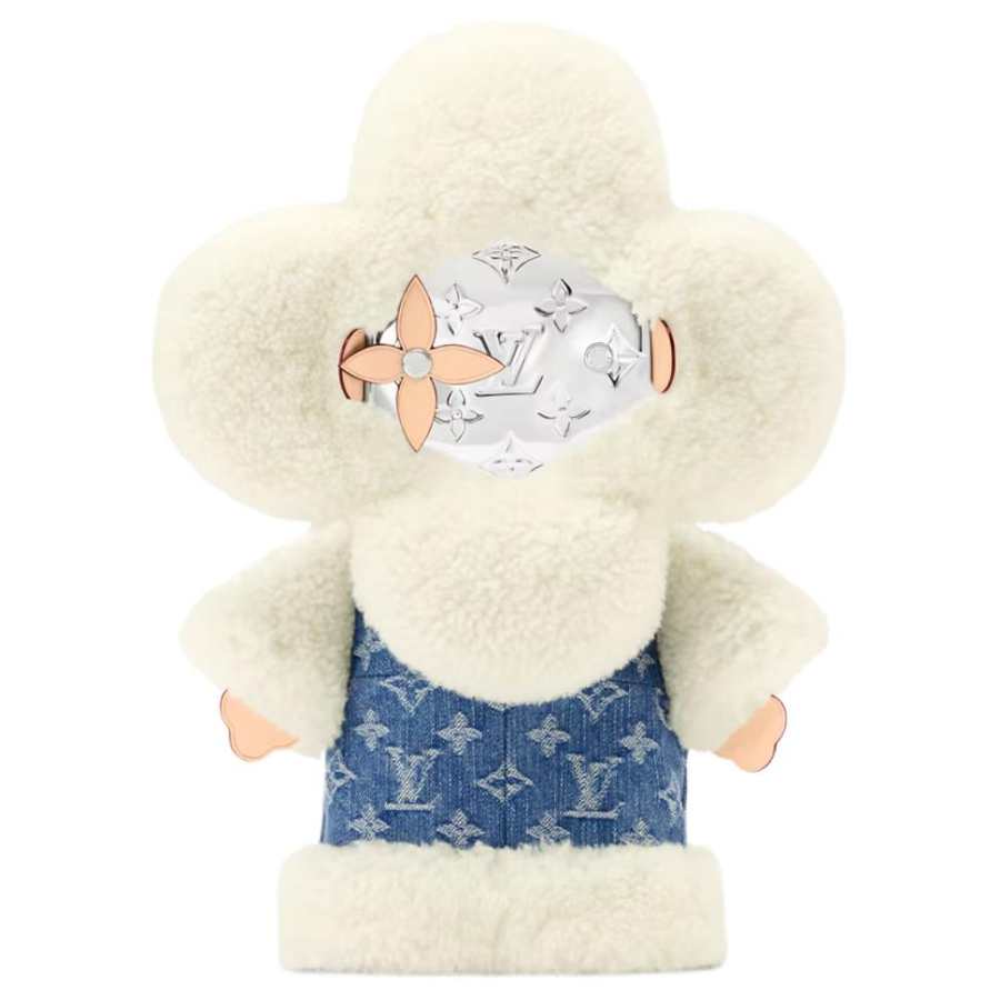 LOUIS VUITTON LOUIS VUITTON Vivienne Shearling Backpack Regular Women's White & Blue