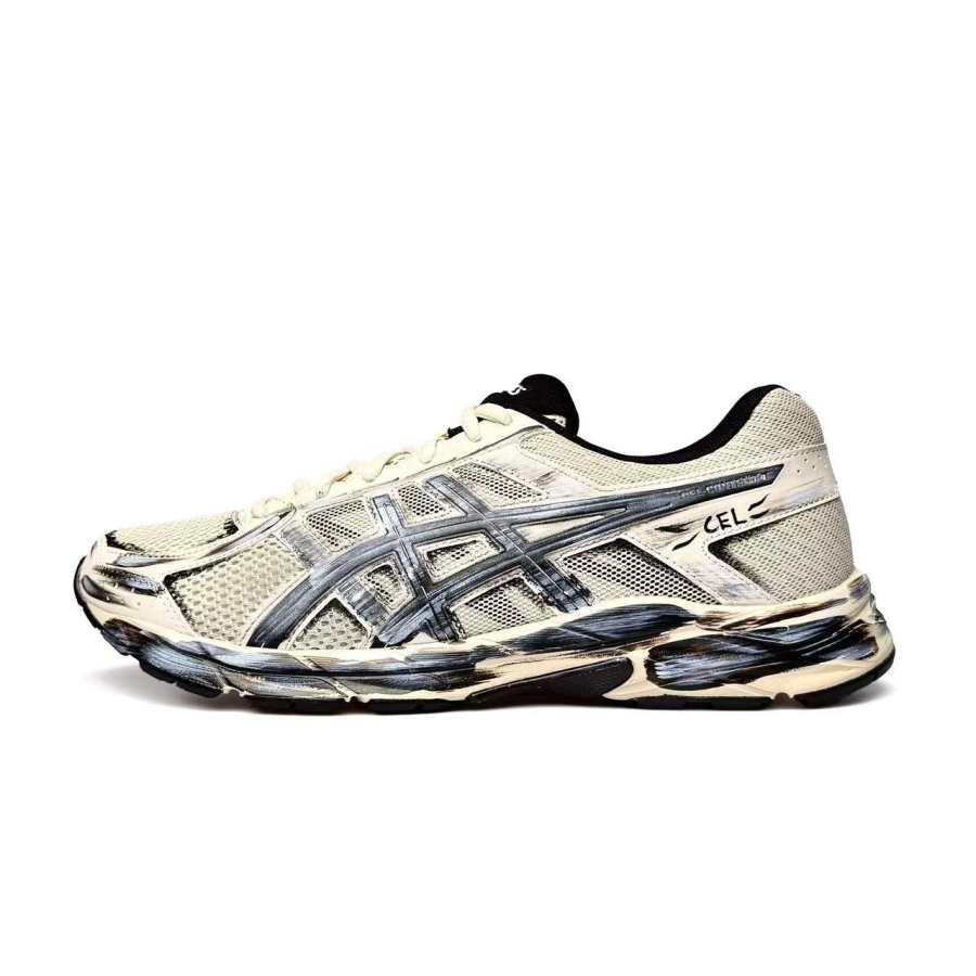 ASICS Gel Contend 4 Cushioning Abrasion Resistant Breathable Low top Running Shoes Unisex Ecru Brown