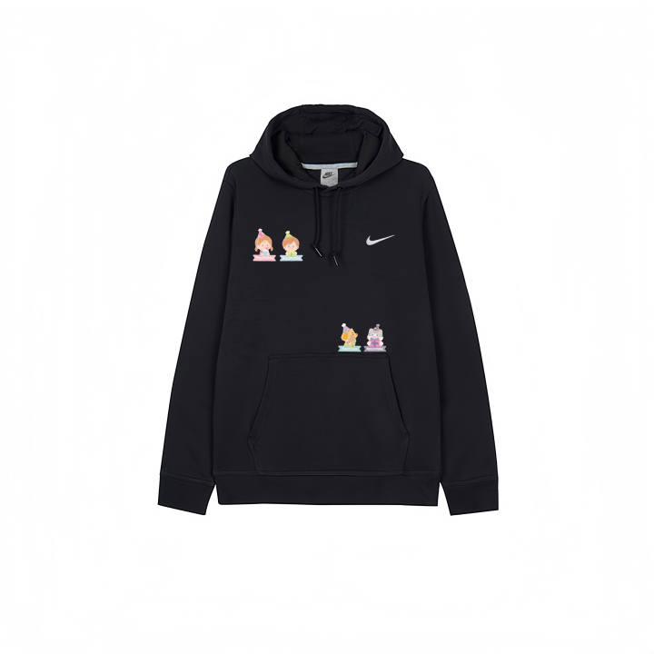 Nike Nike Sweatshirts Men's Black Hooded Moderate