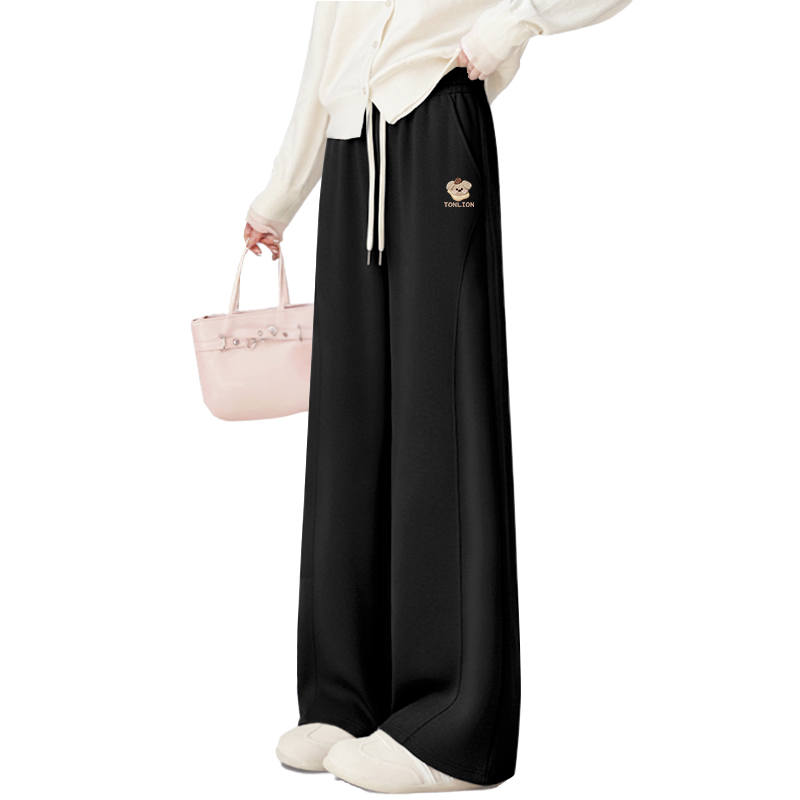 Tonlion Casual Pants Women's Moderate Straight Fit Pants
