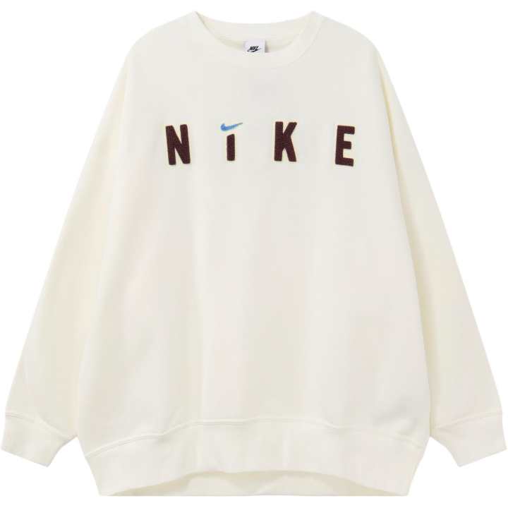 Nike Nike Sweatshirts Women's Beige Crew Neck Moderate Regular
