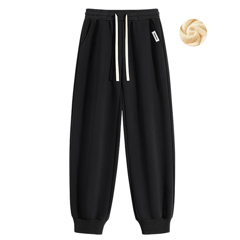 Tonlion Insulated Pants Unisex Thickened And Fleece Lined Skinny Pants