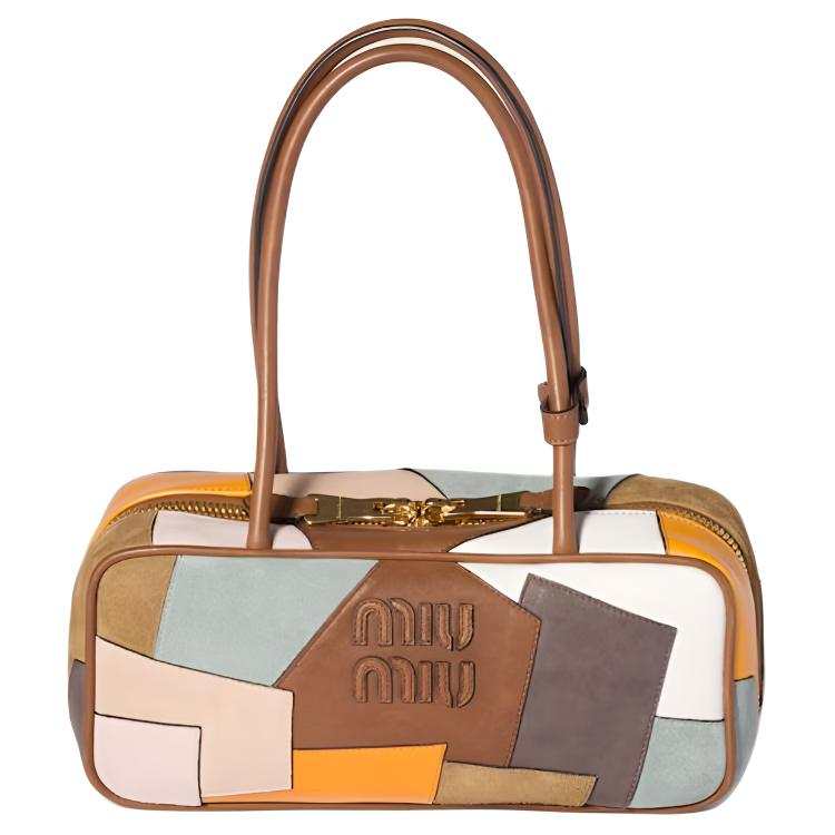 MIU MIU Beau Sheepskin Handbag Small Women's Multicolor