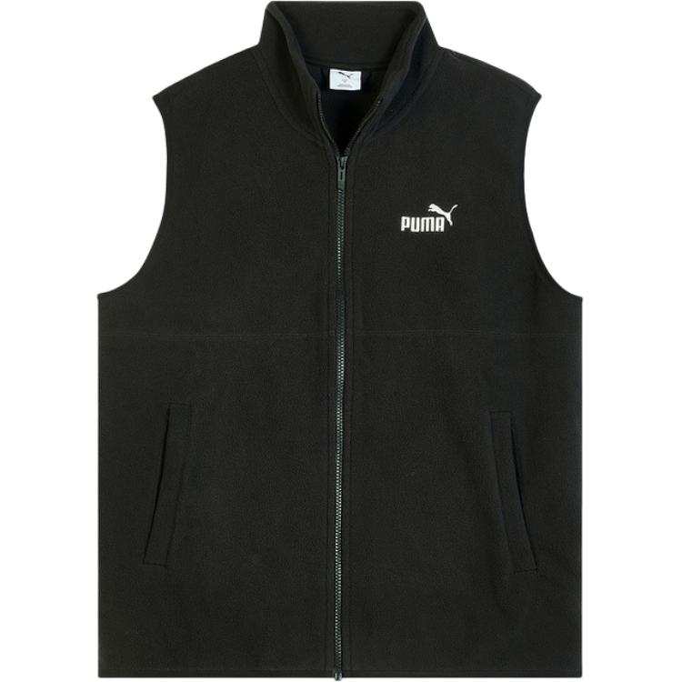 PUMA PUMA Vests Men's Black Stand Collar Moderate Other