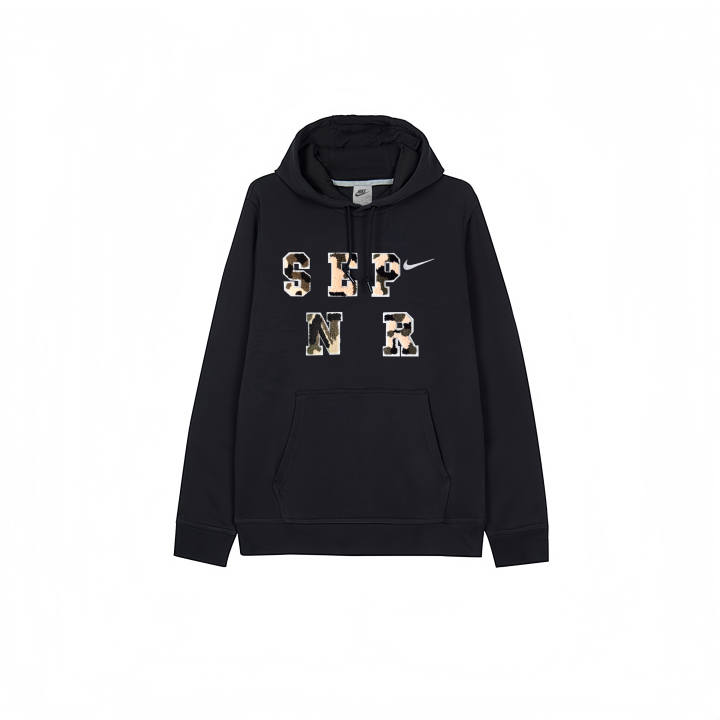 Nike Nike Sweatshirts Men's Black Hooded Thickened