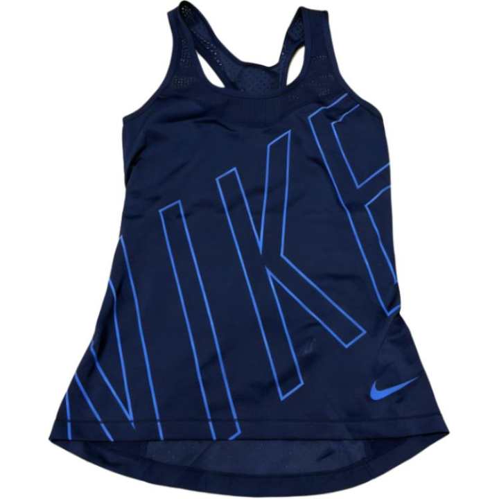 Nike Nike Sleeveless Sports Shirts Women's Navy Blue Moderate Other