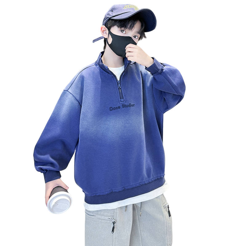 Lanza Lanza Casual Sweatshirt Spring Fall Blue Teenagers