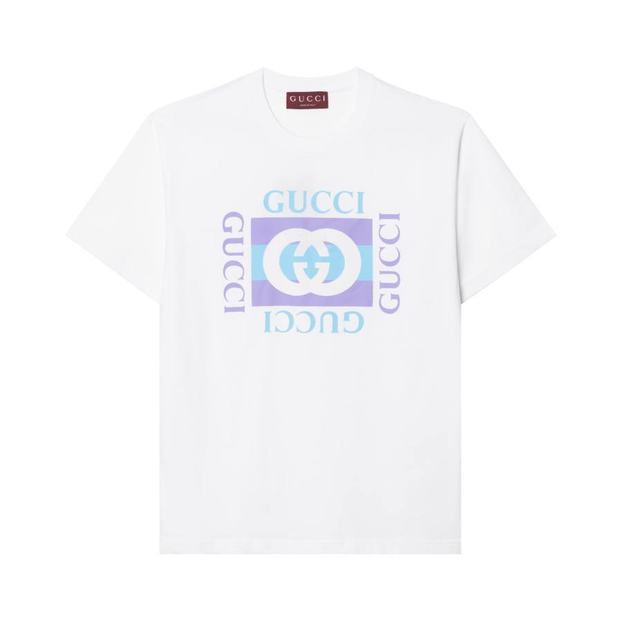 GUCCI Cotton Jersey T shirt With Print