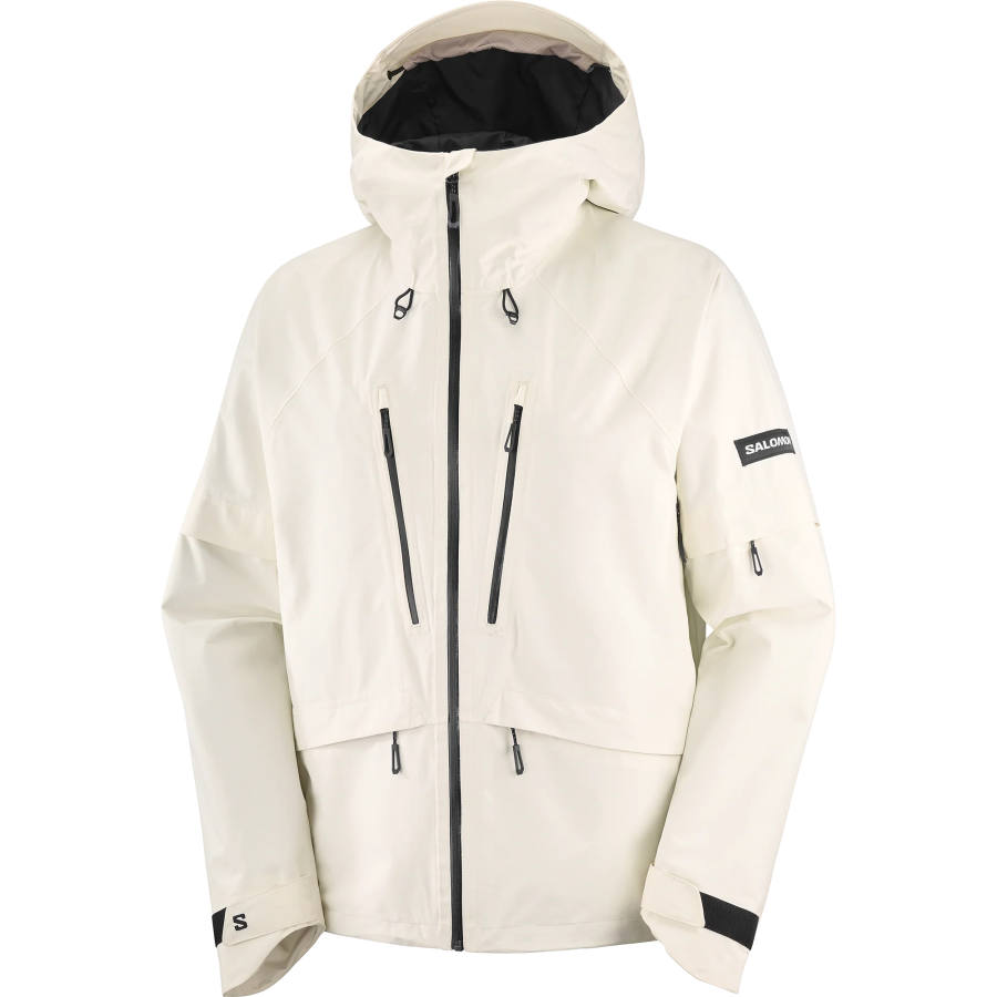 SALOMON Jackets Men's Soft White Hooded Non Detachable Moderate Other