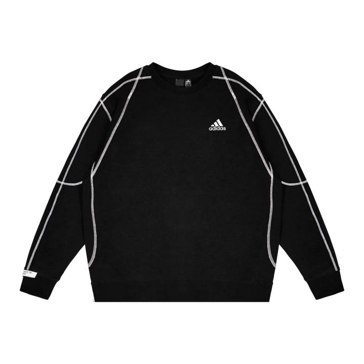 Adidas Adidas Sweatshirts Unisex Black Crew Neck Moderate Regular