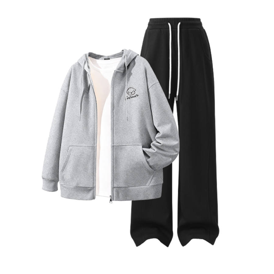 MINISO Sweatshirt Sets Unisex Hooded Moderate